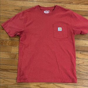Carhartt Men's Classic Red Tee with Pocket